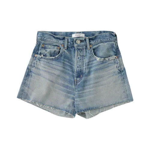 MOUSSY Джинсовые шорты Женские Blue