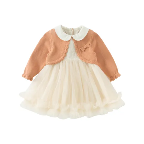 DAVE BELLA Платье Оранжевое Розовое для детей 3-7 лет