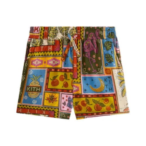 KITH Kids 2024 Summer Collection Тропический TAPESTRY CAMP Малыш Шорты Infant Wa Toddler Многоцветный