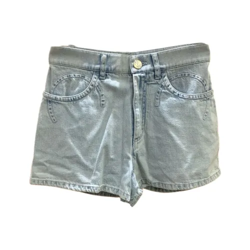 CHANEL Джинсовые шорты Женские Светло-синие