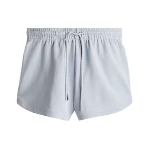 H&M Светло-серый синий Женские спортивные шорты