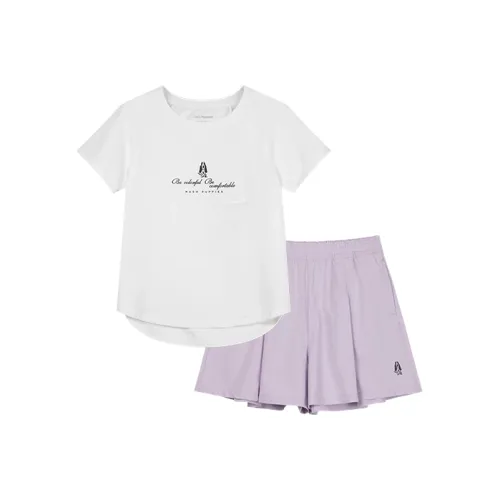 Hush Puppies Повседневная спортивная одежда SS25 Набор Натуральный белый для детей 3-7 лет