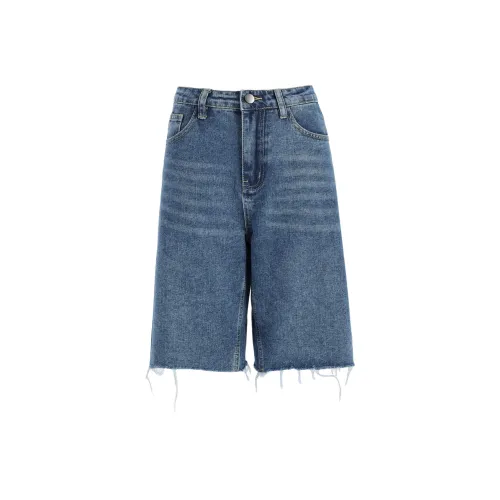 OROI Джинсовые шорты Женские Темно-синий