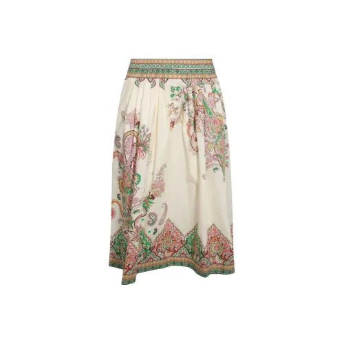 ETRO Белая Женская Повседневная Длинная Юбка
