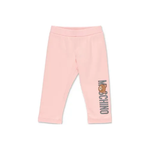 MOSCHINO Розовые Детские Леггинсы