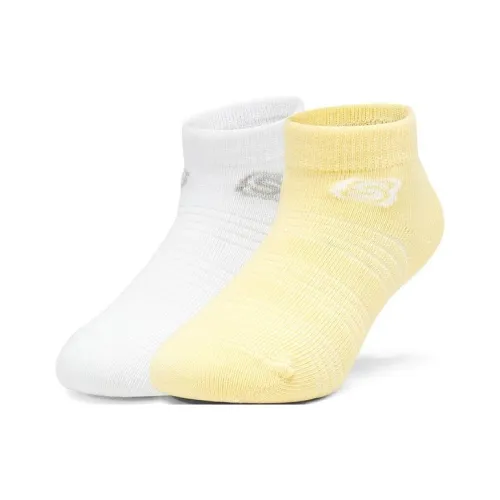 Skechers 2 пары Ярко-белый/sallow/03YF Kids носки
