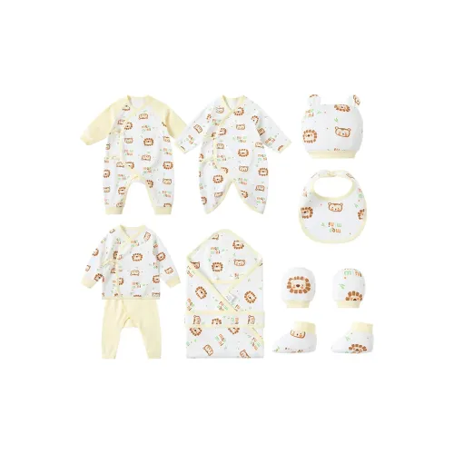 MQDMINI Набор OF 12 Желтых Детских Комбинезонов / Ползунков