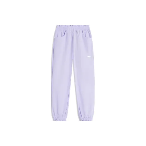 Дети 3-7 лет LINING YOUNG Вязаные тренировочные штаны Sports Life Collection Светлый Сиреневый