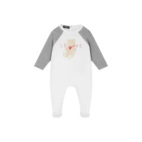 VERSACE Комбинезон Tartan LOVE Collection FW24 Белый Infant и Toddler