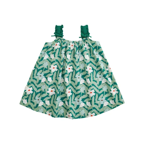 YOEHYAUL Детское платье зеленого цвета для детей в возрасте 3-7 лет