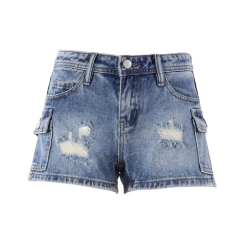 Jenna Chun Джинсовые шорты Женские Винтажный синий