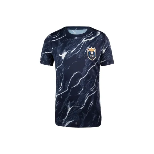 nike NWSL T-рубашка Белый цвет вершины Чёрно-синий Подростки