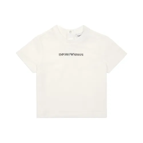 EMPORIO ARMANI Логотип Полотняное переплетение Трикотажная ткань Белый Infant Wa Toddler