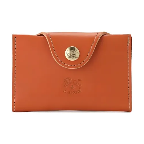 Il Bisonte Коровья кожа Держатель для карт Женский Коричневый