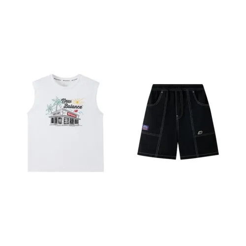 New Balance совместный бренд Повседневная спортивная одежда NB Слоновая кость Дети 3-7 лет