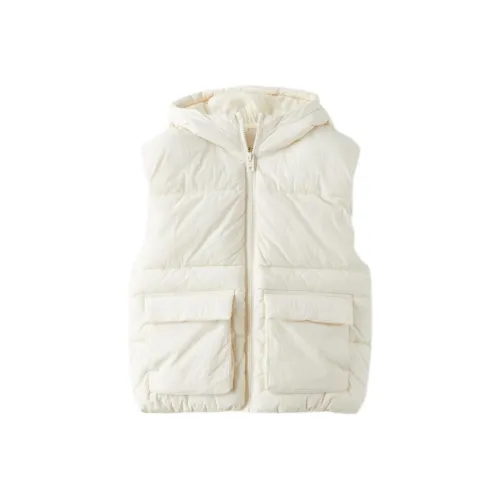 ZARA Жилет Белый Children Возраст 3-7 лет