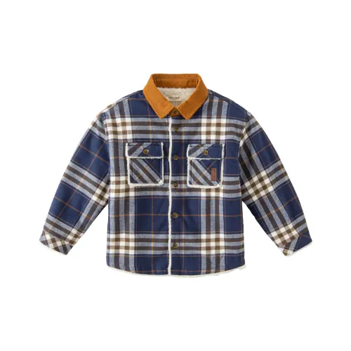 DAVE BELLA Рубашка Синяя Клетка Детская