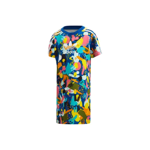 Adidas Originals TEE DRESS Многоцветный Белый Дети 3-7 лет