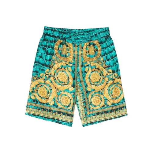 VERSACE Шорты Детские Синие Зеленые