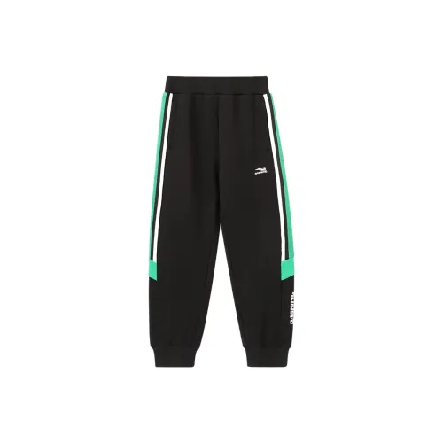 Вязаные тренировочные брюки Red Bean для детей черного цвета