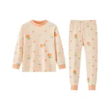 Светло-оранжевый с полным принтом "Daisy"