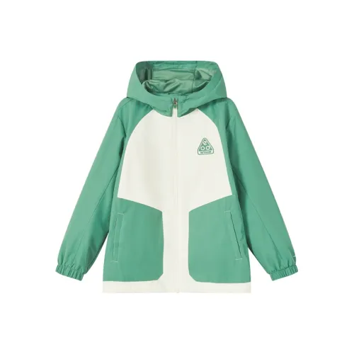 ERKE KIDS Зеленая школьная куртка для детей из мягкого материала