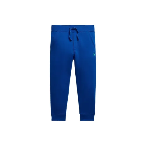 Детские вязаные тренировочные штаны Polo Ralph Lauren синие