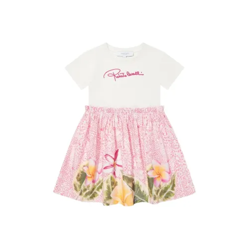 Roberto Cavalli Платье Белое Детское