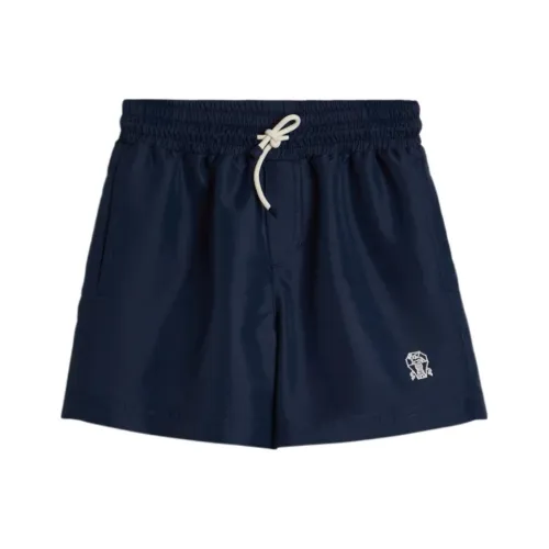 BRUNELLO CUCINELLI Шорты Детские Темно-синие