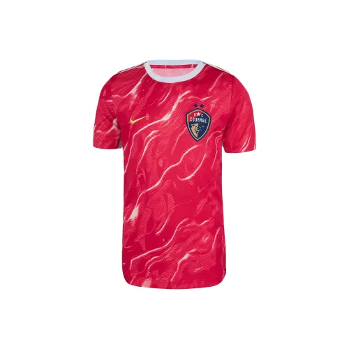 nike NWSL T-рубашка Северная Каролина Мужество 2025 Синий тон Ягода Подростки