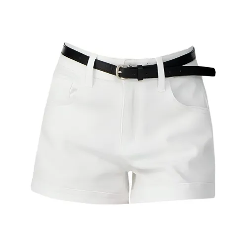 SHIJI Джинсовые шорты Женские S21 Белый