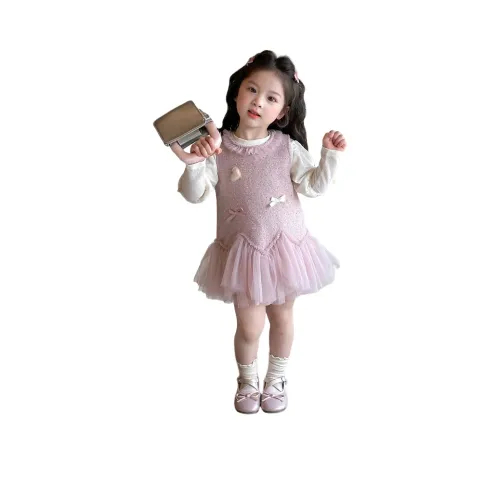 Детский комплект Lanza с юбкой 3-7 лет розовый