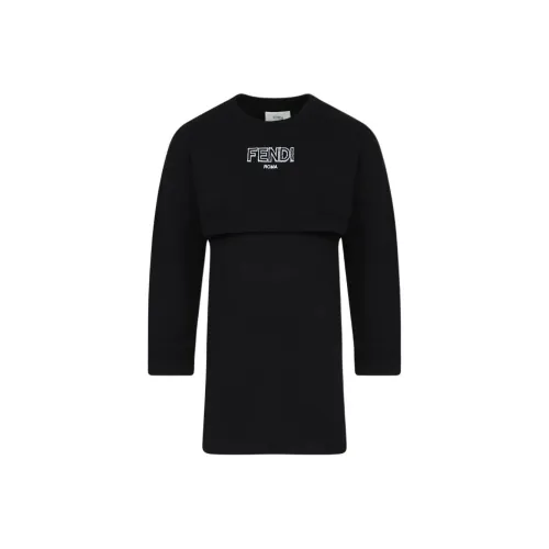 FENDI Черные Платья для Детей