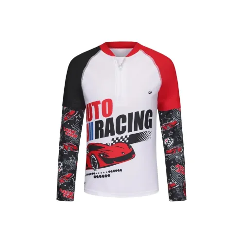 DECATHLON OLAIAN500 Collection Футболка Снег Черный Страстный Красный Подростки