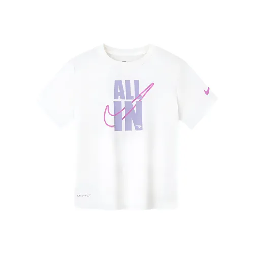 nike 3Brand T-рубашка Белый фиолетовый Дети Возраст 3-7 лет