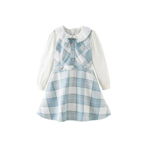 DAVE BELLA Платье Сине-белая клетка для детей 3-7 лет