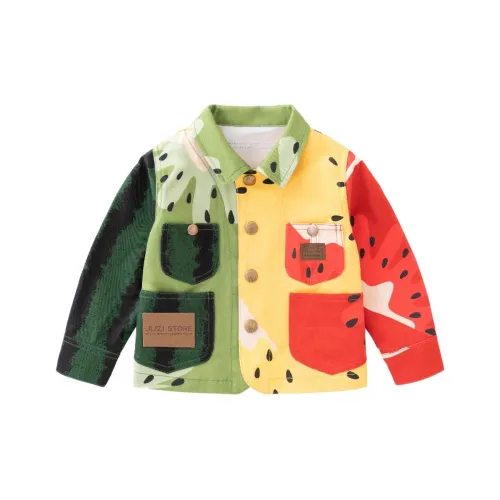 JUZI STORE Детский топ Весна-осень для детей 3-7 лет Многоцветный Фрукты Многоцветный