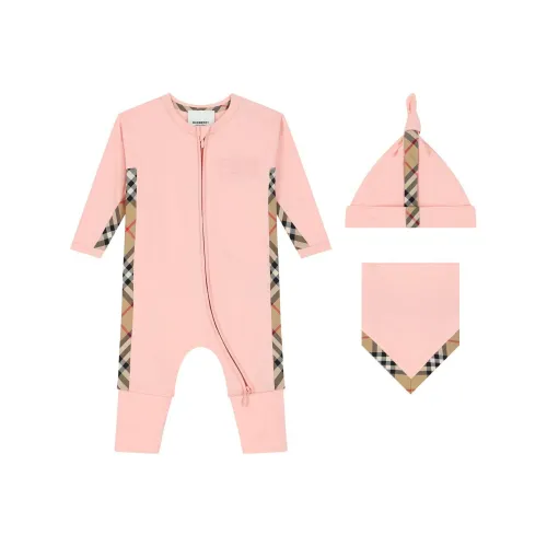 Burberry Розовые Детские Комбинезоны / Ползунки