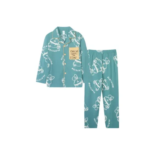 Purr Cow Пижама Комплект Chigusa Grass Зеленый Детский