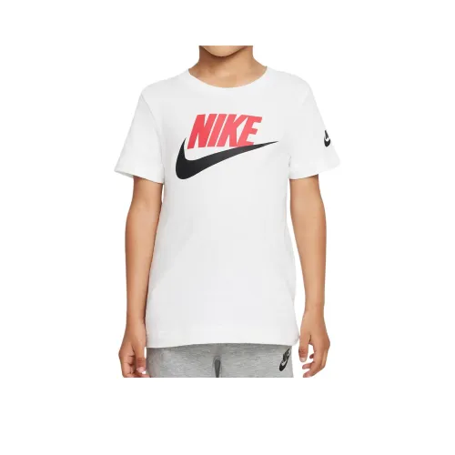 nike T-рубашка Белый Университетский красный для малышей и детей дошкольного возраста