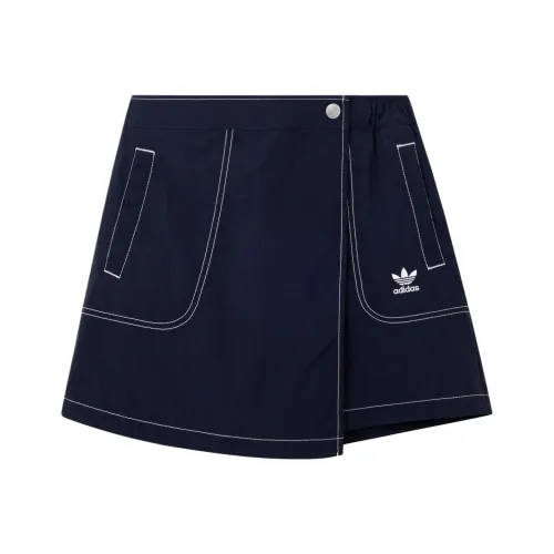 Adidas Originals TREFOIL LOGO Юбка Шорты Детские Легенда Чернила Синий