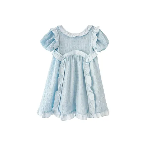 YOEHYAUL Детское платье синего цвета для дошкольников
