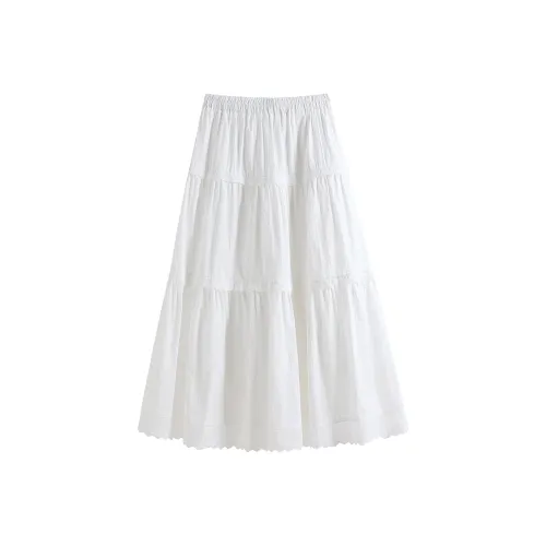 Hang Yi Court Повседневный Длинный Юбка Женские