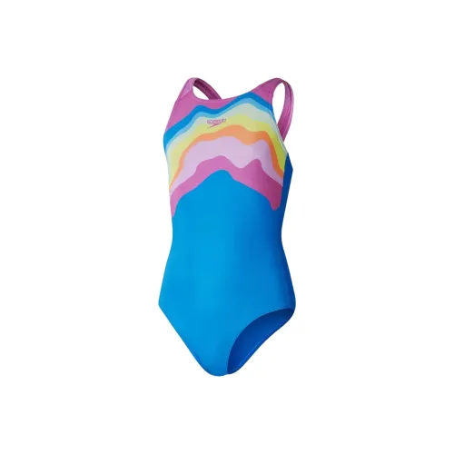 Speedo Облегающий детский купальник для детей 3-7 лет синий