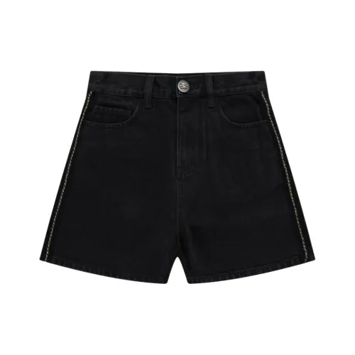KARL LAGERFELD Джинсовые шорты Женские Черные