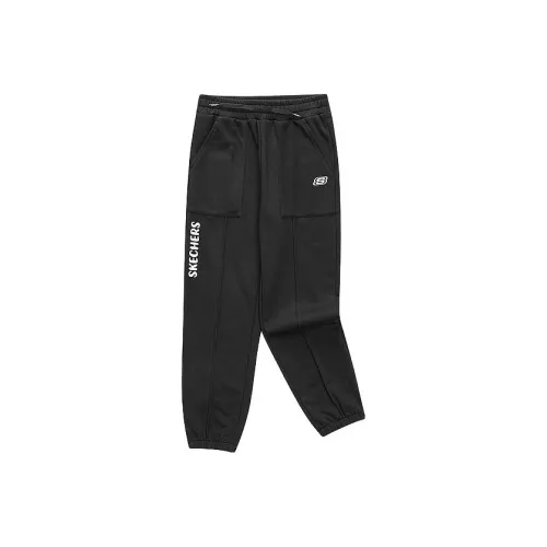 Skechers Угольный черный/0018 Kids Вязаные тренировочные брюки