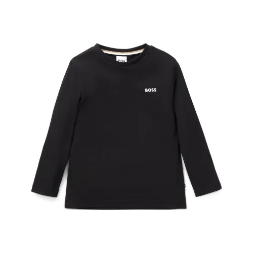HUGO BOSS Черные Детские Рубашки T