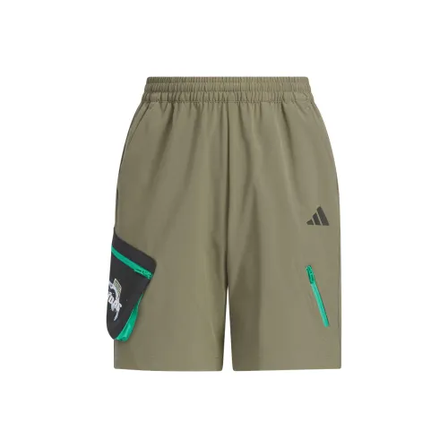 Adidas Climacool Шорты Дети 3-7 лет Слоистые Оливково-зеленый