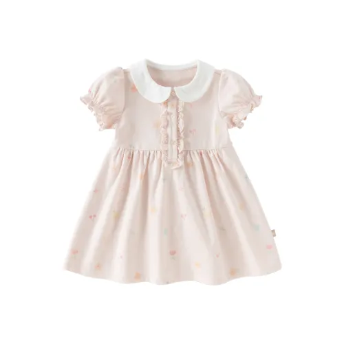DAVE BELLA Платье Розовое с Принт для Детей Возраст 3-7 Лет