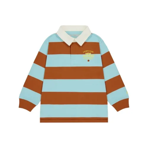 New Balance T-рубашка SS25 синий и коричневый для детей в возрасте 3-7 лет